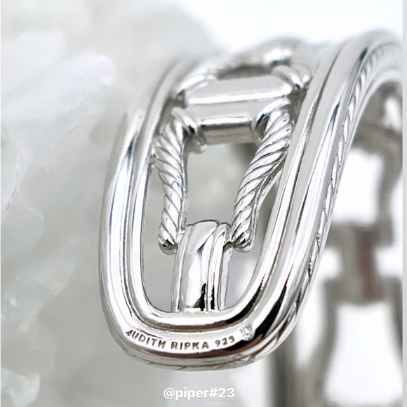 NWT Judith Ripka Fine Jewelry Diamond Vienna Cuff Bracelet 7 1/4” - Picture 12 of 16